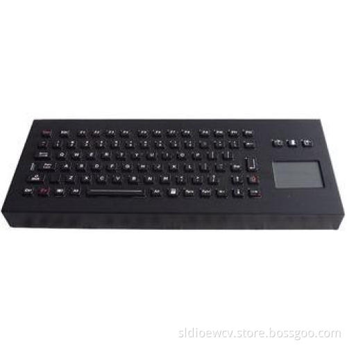 Desktop Vandal Proof Black Metal Keyboards With Touchpad an